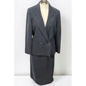 Vintage Kirkland Hall Women’s Skirt Suit 100% Wool Union‎ USA Size 10 EUC